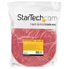 StarTech.com Rollo de cinta de velcro de 30,5 m – bridas recortables reutilizables – rollo industrial de cinta de fijación de cables / envolturas textiles ajustables rojo / bandas de gestión de cables autoadhesivas reutilizables