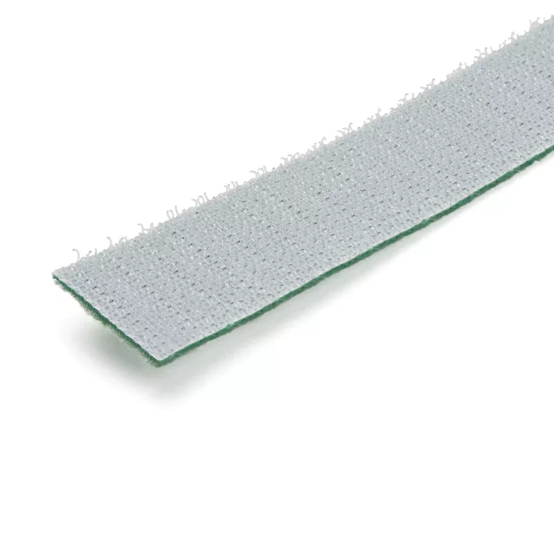 StarTech.com rollo de cinta de velcro de 7,6 m - bridas reutilizables cortables - cinta industrial de fijación de cables en rollo / envoltura textil ajustable, verde / cintas de gestión de cables autoadhesivas reutilizables