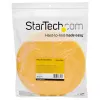 StarTech.com rollo de cinta de velcro de 15,2 m - bridas reutilizables cortables - rollo industrial de cinta de fijación de cables / envolturas textiles ajustables amarillas / cintas de gestión de cables autoadhesivas reutilizables