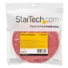 StarTech.com rollo de cinta de velcro de 7,6 m - bridas reutilizables cortables - cinta industrial de fijación de cables / envoltura textil ajustable roja / correas de gestión de cables autoadhesivas