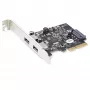 StarTech.com tarjeta PCIe USB de 2 puertos con 10 Gbit/s por puerto - controladora host USB 3.1/3.2 Gen 2 Type-A PCI Express 3.0 x2 - tarjeta de expansión - perfil completo/bajo - Windows y Linux