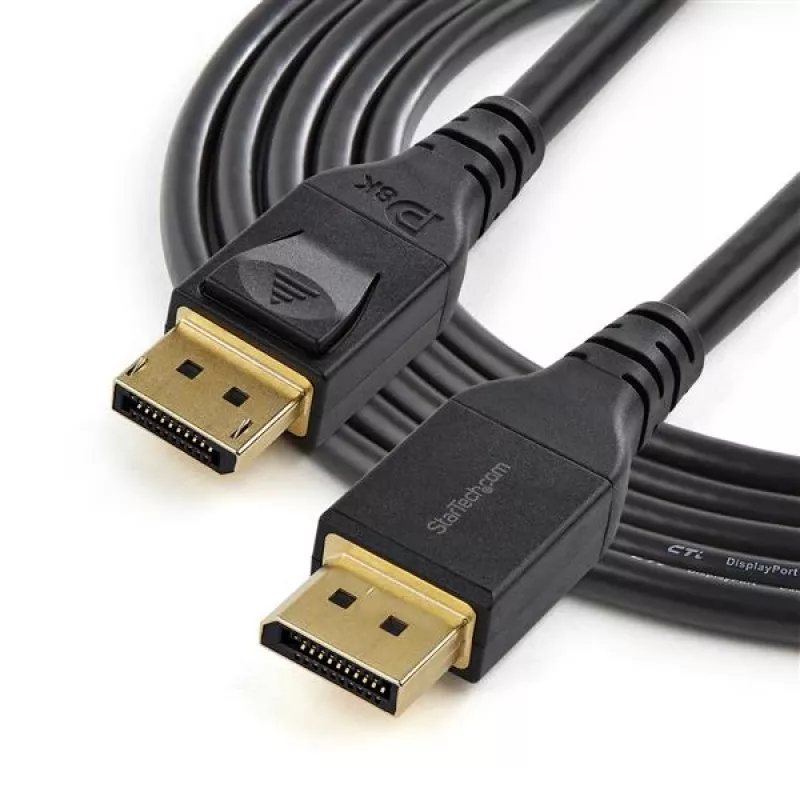 StarTech.com cable DisplayPort 1.4 certificado por VESA de 13ft (4 m), 8K 60Hz HBR3 HDR, cable de monitor DisplayPort a DisplayPort UHD, cable de vídeo DP 1.4 Ultra HD 4K 120Hz M/M conector DP