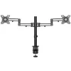 StarTech.com soporte de mesa para doble monitor - brazo de monitor con abrazadera de mesa compatible con VESA para pantallas de hasta 32 pulgadas - brazo de monitor articulado ergonómico - ajustable en altura/inclinación/giro/rotación