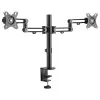 StarTech.com soporte de mesa para doble monitor - brazo de monitor con abrazadera de mesa compatible con VESA para pantallas de hasta 32 pulgadas - brazo de monitor articulado ergonómico - ajustable en altura/inclinación/giro/rotación