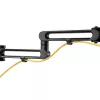 StarTech.com soporte de mesa para doble monitor - brazo de monitor con abrazadera de mesa compatible con VESA para pantallas de hasta 32 pulgadas - brazo de monitor articulado ergonómico - ajustable en altura/inclinación/giro/rotación