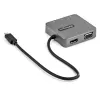StarTech.com adaptador multipuerto USB-C - mini dock USB 3.1 Gen 2 Type-C - USB-C a vídeo HDMI 4K o VGA 1080p - USB-A USB-C 10 Gbit/s, GbE - dock portátil de viaje para portátil - compatible con Thunderbolt 3