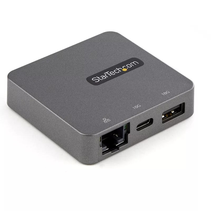 StarTech.com adaptador multipuerto USB-C - mini dock USB 3.1 Gen 2 Type-C - USB-C a vídeo HDMI 4K o VGA 1080p - USB-A USB-C 10 Gbit/s, GbE - dock portátil de viaje para portátil - compatible con Thunderbolt 3