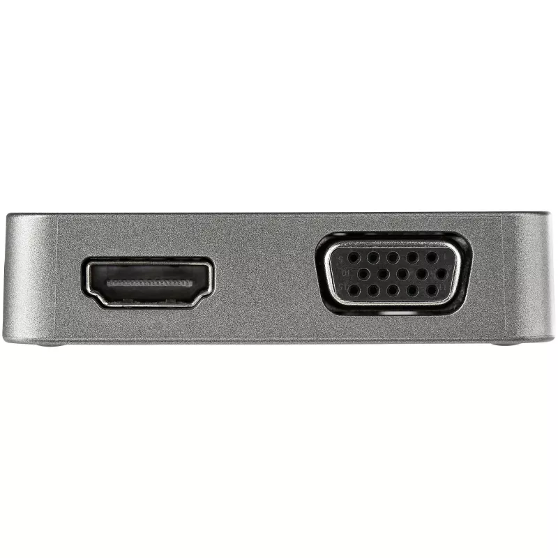 StarTech.com adaptador multipuerto USB-C - mini dock USB 3.1 Gen 2 Type-C - USB-C a vídeo HDMI 4K o VGA 1080p - USB-A USB-C 10 Gbit/s, GbE - dock portátil de viaje para portátil - compatible con Thunderbolt 3