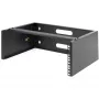 StarTech.com rack de red de pared 4U - 14 pulgadas de profundidad (perfil plano) - soporte para panel de parcheo de 19 pulgadas para servidores planos y equipos de IT, conmutadores de red - capacidad de carga 20 kg, negro