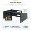 StarTech.com rack de red de pared 4U - 14 pulgadas de profundidad (perfil plano) - soporte para panel de parcheo de 19 pulgadas para servidores planos y equipos de IT, conmutadores de red - capacidad de carga 20 kg, negro