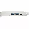 StarTech.com tarjeta PCIe USB de 5 puertos - tarjeta PCIe USB 3.1 Gen 2 de 10Gbps con 1x USB-C y 2x USB-A - 1x IDC de 2 puertos (expansión interna de cabecera USB 5Gbps) - tarjeta controladora USB C PCI Express