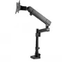StarTech.com soporte de escritorio brazo de monitor con 2x conexiones USB 3.0, soporte de monitor individual totalmente articulado, hasta 34 pulgadas (17,6 lb/8 kg) pantalla VESA, montaje con abrazadera/ojal, resorte mecánico