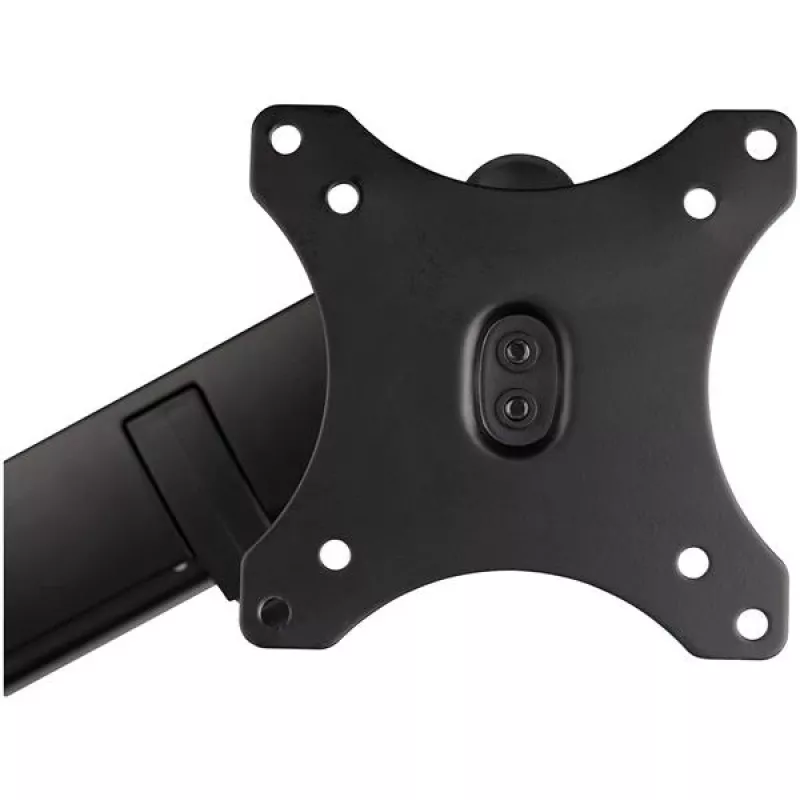 StarTech.com soporte de escritorio brazo de monitor con 2x conexiones USB 3.0, soporte de monitor individual totalmente articulado, hasta 34 pulgadas (17,6 lb/8 kg) pantalla VESA, montaje con abrazadera/ojal, resorte mecánico