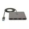 StarTech.com adaptador USB 3.0 a cuádruple HDMI, convertidor de monitor USB a 4x HDMI para Windows (sin soporte para macOS/ChromeOS/Linux) - TAA