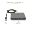 StarTech.com adaptador USB 3.0 a cuádruple HDMI, convertidor de monitor USB a 4x HDMI para Windows (sin soporte para macOS/ChromeOS/Linux) - TAA