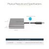 StarTech.com adaptador USB 3.0 a cuádruple HDMI, convertidor de monitor USB a 4x HDMI para Windows (sin soporte para macOS/ChromeOS/Linux) - TAA