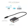 StarTech.com adaptador USB-C a DVI - adaptador dongle USB-C a DVI-D 1920x1200p - USB Type-C a pantalla/monitor DVI - convertidor de vídeo - compatible con Thunderbolt 3 - cable fijo de 12 pulgadas de largo - versión actualizada de CDP2DVI