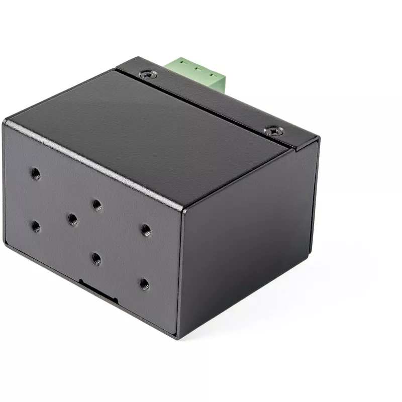 StarTech.com convertidor de medios industrial de fibra óptica a Ethernet PoE+ 30W - SFP a RJ45 - fibra óptica monomodo/multimodo a Gigabit Ethernet de cobre - tamaño mini/compacto - IP-30/ -40 a +75°C
