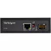StarTech.com convertidor de medios industrial de fibra óptica a Ethernet PoE+ 60W - SFP a RJ45 - fibra óptica monomodo/multimodo a Gigabit Ethernet de cobre - tamaño compacto - IP30/ -40 a +75 °C