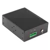 StarTech.com convertidor de medios industrial de fibra óptica a Ethernet PoE+ 60W - SFP a RJ45 - fibra óptica monomodo/multimodo a Gigabit Ethernet de cobre - tamaño compacto - IP30/ -40 a +75 °C