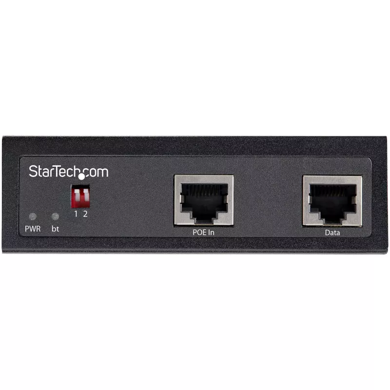 StarTech.com splitter PoE industrial Gigabit - splitter PoE+++ Power over Ethernet de alta velocidad 90W - splitter 12-48V DC 802.3bt - adaptador LAN/RJ45 Ultra PoE a DC - -40C a +75C