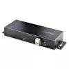 StarTech.com hub USB industrial de 7 puertos 10Gbps con fuente de alimentación, metal, montable, 5x puertos USB-A y 2x USB-C downstream, protección ESD, hub USB alimentado, TAA