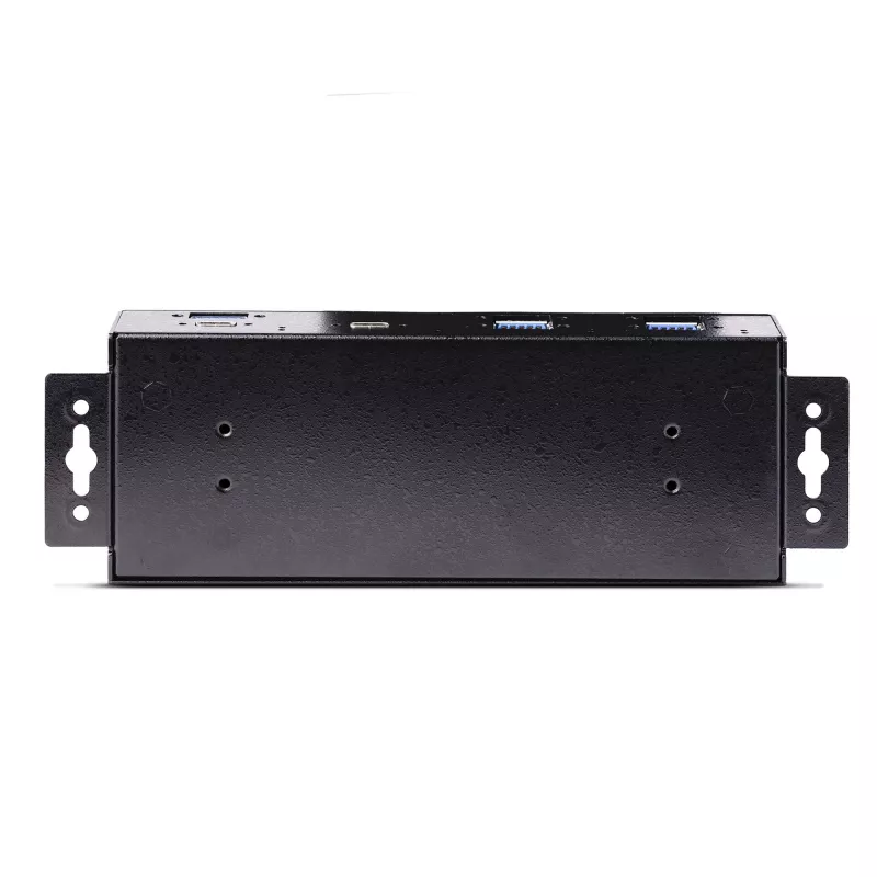 StarTech.com hub USB industrial de 7 puertos 10Gbps con fuente de alimentación, metal, montable, 5x puertos USB-A y 2x USB-C downstream, protección ESD, hub USB alimentado, TAA