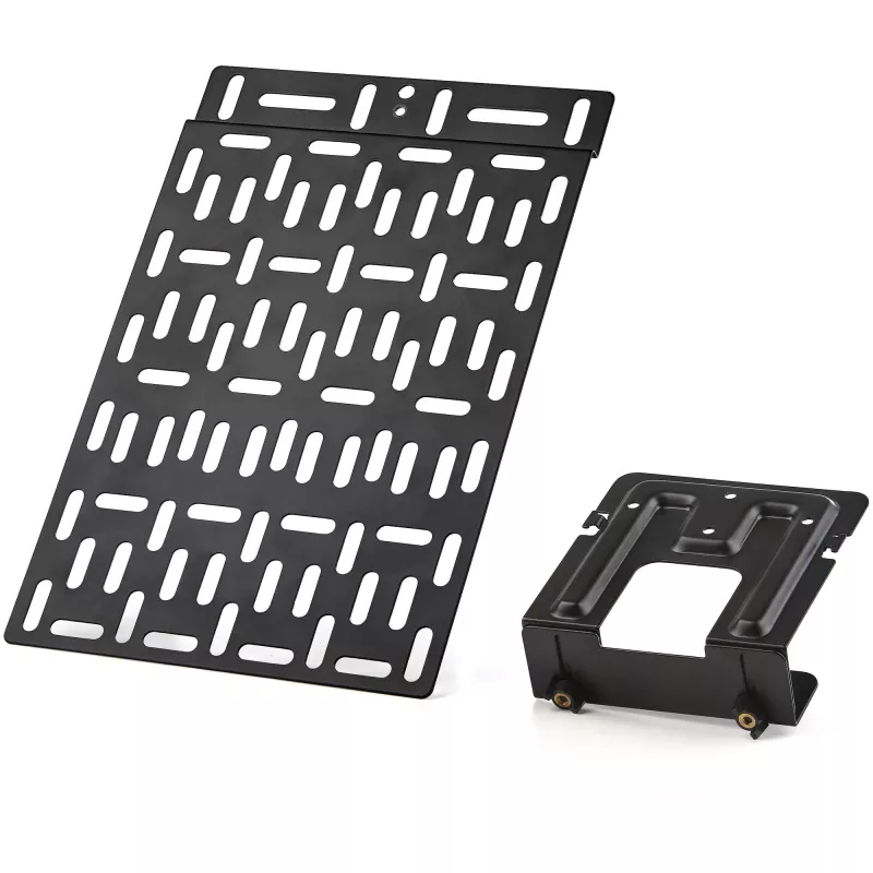 StarTech.com soporte universal para accesorios de TV - soporte de TV y pared ajustable - reproductores multimedia/router/módem/conmutadores AV y extensores/Apple TV - soporte oculto para caja de cables detrás del TV - 5 kg