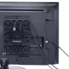 StarTech.com soporte universal para accesorios de TV - soporte de TV y pared ajustable - reproductores multimedia/router/módem/conmutadores AV y extensores/Apple TV - soporte oculto para caja de cables detrás del TV - 5 kg
