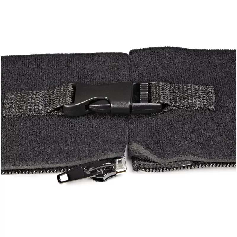 StarTech.com funda de gestión de cables de neopreno de 40 pulgadas (1m) con cremallera y hebilla - 1,2 pulgadas (3cm) de diámetro - cubierta/organizador de cables de alimentación/red/AV de ordenador/PC - funda organizadora de cables flexible - negro