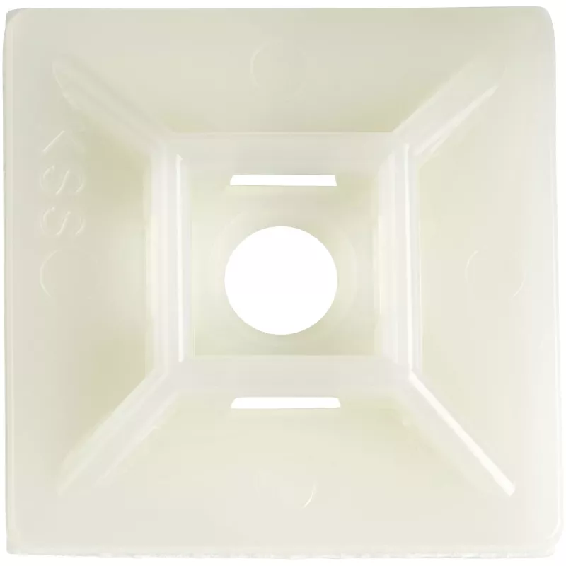 StarTech.com pack de 100 bases para bridas con cinta adhesiva para bridas de 0,21 pulgadas (5,5 mm) de ancho - soportes para bridas de nailon/plástico - soportes organizadores de cables eléctricos/de red / protección contra incendios 94V-2 y certificado UL TAA