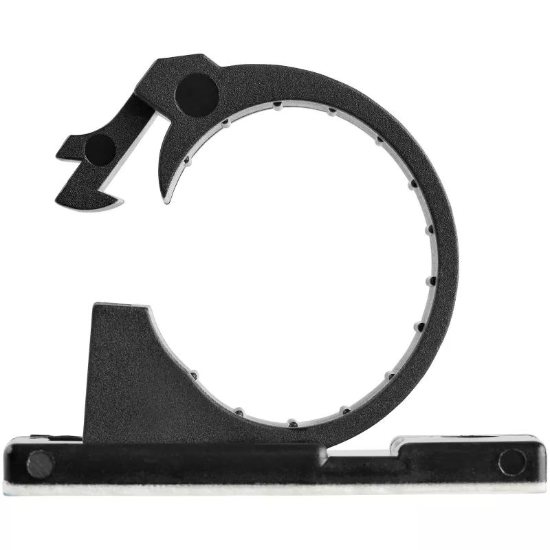 StarTech.com 100 clips de gestión de cables autoadhesivos negros - organizador de cables de red/Ethernet/escritorio de oficina/ordenador - soportes de cables/conductos adhesivos - clip autoadhesivo de nailon UL/94V-2 resistente al fuego