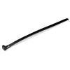 StarTech.com bridas reutilizables de 20 cm - 7 mm de ancho, 50 mm de diámetro de haz, 22 kg de resistencia a la tracción, bridas de nailon liberables, interior/exterior, UL94 V-2 listado, pack de 100 - negro