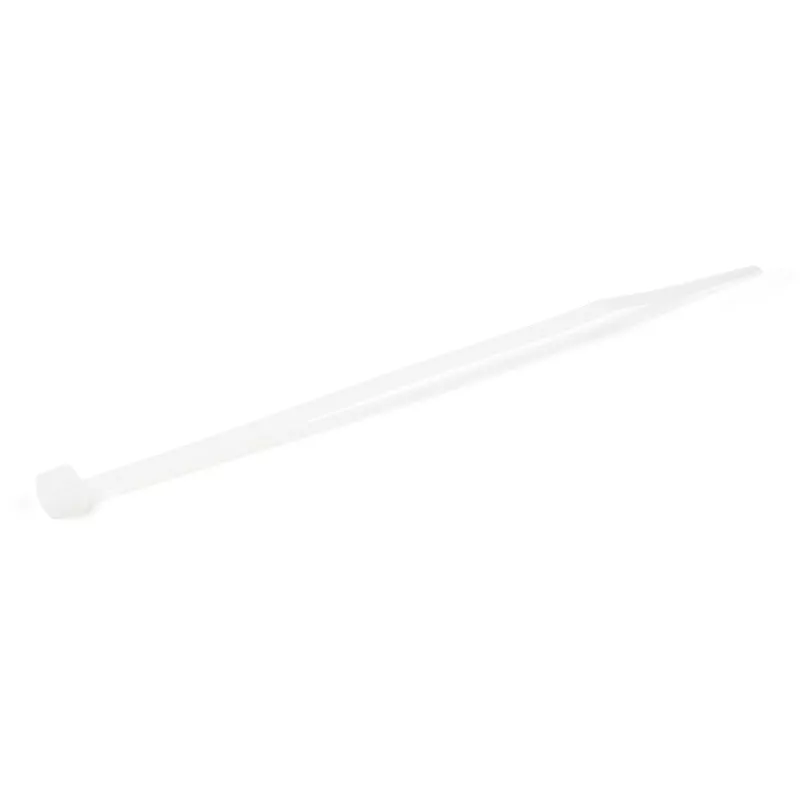 StarTech.com bridas de 4 pulgadas (10 cm) - 1,6 mm de ancho, 22 mm de diámetro de haz, 8 kg de resistencia a la tracción, bridas de nailon autoblocantes con punta curvada - 94V-2/UL listado, pack de 1000 - blanco
