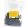 StarTech.com bridas de 4 pulgadas (10 cm) - 1/16 pulgadas (2 mm) de ancho, 7/8 pulgadas (22 mm) de diámetro de haz, 18 lb (8 kg) de resistencia a la tracción, bridas de nailon autoblocantes con punta curvada - 94V-2/UL listado, pack de 1000 - negro