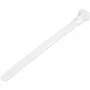 StarTech.com bridas reutilizables de 12 cm - 7 mm de ancho, 30 mm de diámetro de haz, 22 kg de resistencia a la tracción, bridas de nailon liberables, interior/exterior, 94V-2/UL listado, pack de 100 - blanco