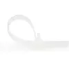 StarTech.com bridas reutilizables de 12 cm - 7 mm de ancho, 30 mm de diámetro de haz, 22 kg de resistencia a la tracción, bridas de nailon liberables, interior/exterior, 94V-2/UL listado, pack de 100 - blanco