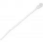 StarTech.com bridas de 4 pulgadas (10 cm) con orificio de fijación - 1/16 pulgadas (2 mm) de ancho, 7/8 pulgadas (24 mm) de diámetro de haz, 18 lb (8 kg) de resistencia a la tracción, bridas de nailon 66 autoblocantes con orificio para tornillo, listado UL, pack de 100