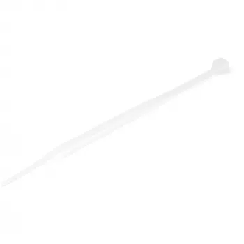 StarTech.com bridas de 4 pulgadas (10 cm) - 1/16 pulgadas (2 mm) de ancho, 7/8 pulgadas (22 mm) de diámetro de haz, 18 lb (8 kg) de resistencia a la tracción, bridas de nailon autoblocantes con punta curvada - 94V-2/UL listado, pack de 100 - blanco
