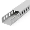 StarTech.com canaleta de cables con ranuras abiertas y tapa, 38 mm (1-1/2 pulgadas) de ancho x 25 mm (1 pulgada) de alto - 2 m (6,5 pies) de longitud - ranuras de 8 mm (1/4 pulgadas), ocultación de cables de red/canaleta de pared de PVC, máx. 20 cables, listado UL