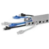 StarTech.com canaleta de cables con ranuras abiertas y tapa, 38 mm (1-1/2 pulgadas) de ancho x 25 mm (1 pulgada) de alto - 2 m (6,5 pies) de longitud - ranuras de 8 mm (1/4 pulgadas), ocultación de cables de red/canaleta de pared de PVC, máx. 20 cables, listado UL