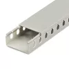 StarTech.com canaleta de cables con ranuras abiertas y tapa, 2 pulgadas (50 mm) de ancho x 1 pulgada (25 mm) de alto - 2 m de longitud - ranuras de 8 mm, ocultación de cables de red/canaleta de pared de PVC, máx. 25 cables, listado UL