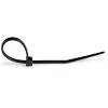 StarTech.com pack de 1000 bridas de 6 pulgadas (15 cm) - 1/8 pulgadas (3,6 mm) de ancho, 1-3/8 pulgadas (39 mm) de diámetro de haz, 18 kg de resistencia a la tracción, bridas de nailon autoblocantes con punta curvada, listado UL, negro - TAA