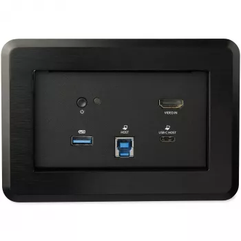 StarTech.com docking station para sala de conferencias - dock universal para portátil - HDMI 4K, Power Delivery 60W, hub USB, GbE, audio - caja de conectividad de mesa para espacios de colaboración de reuniones/salas de juntas