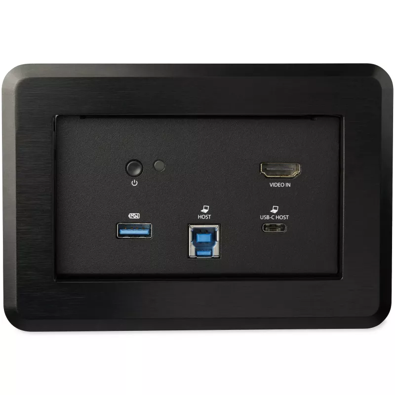 StarTech.com docking station para sala de conferencias - dock universal para portátil - HDMI 4K, Power Delivery 60W, hub USB, GbE, audio - caja de conectividad de mesa para espacios de colaboración de reuniones/salas de juntas