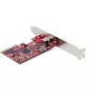StarTech.com tarjeta PCIe USB 3.2 Gen 2x2 de 1 puerto, tarjeta controladora PCI Express 3.0 x4 USB-C 20 Gbit/s SuperSpeed, tarjeta adaptadora USB Type-C, solo datos, Windows/macOS/Linux, TAA