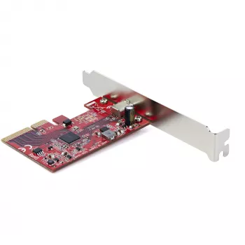 StarTech.com tarjeta PCIe USB 3.2 Gen 2x2 de 1 puerto, tarjeta controladora PCI Express 3.0 x4 USB-C 20 Gbit/s SuperSpeed, tarjeta adaptadora USB Type-C, solo datos, Windows/macOS/Linux, TAA