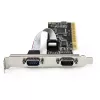 StarTech.com Tarjeta combo PCI serie paralelo con dos puertos serie RS232 (DB9) y 1 puerto paralelo LPT (DB25) – Tarjeta adaptadora combo PCI – Controlador de tarjetas de expansión PCI – Tarjeta PCI a impresora
