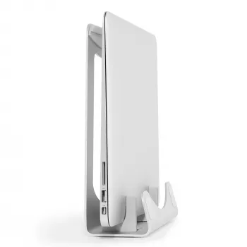 StarTech.com Soporte para portátil - Soporte elevador 2 en 1 para portátil o soporte vertical - Ideal para ultrabooks y MacBook Pro/Air - Soporte ergonómico inclinado para portátil de escritorio - Plata, aluminio
