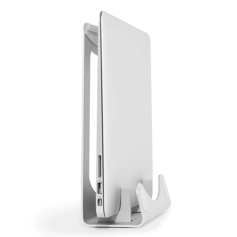 StarTech.com Soporte para portátil - Soporte elevador 2 en 1 para portátil o soporte vertical - Ideal para ultrabooks y MacBook Pro/Air - Soporte ergonómico inclinado para portátil de escritorio - Plata, aluminio